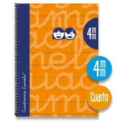 Notebook Lamela Orange Quarto 5 Pieces 80 Sheets