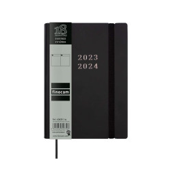 Diary Finocam Mara 2023-2024 Black 12 x 17 cm