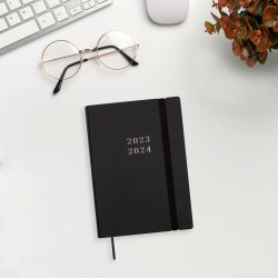 Diary Finocam Mara 2023-2024 Black 12 x 17 cm