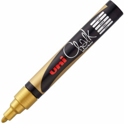 Liquid chalk marker Uni-Ball PWE-5M Golden (6 Pieces)