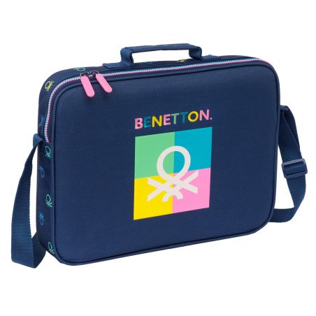 School Satchel Benetton Cool Navy Blue 38 x 28 x 6 cm