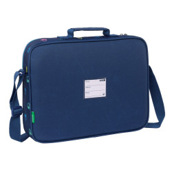 School Satchel Benetton Cool Navy Blue 38 x 28 x 6 cm