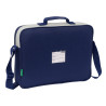 School Satchel Benetton Varsity Grey Navy Blue 38 x 28 x 6 cm