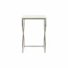 Set of 2 small tables DKD Home Decor Silver Metal Marble 40 x 40 x 60,5 cm