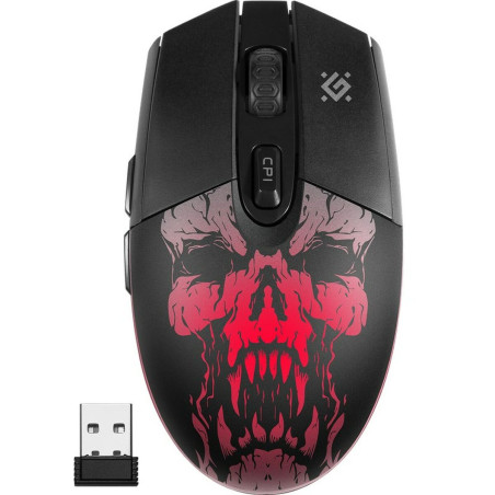 Wireless Mouse Defender Beta GM-707L Black Multicolour 1600 dpi