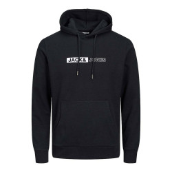 Men’s Hoodie Jack & Jones  JJNEO SWEAT HOOD 12223701 Black