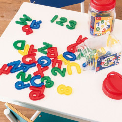 Educational Game Apli Numbers and letters Multicolour Transparent Plastic (24 Pieces)