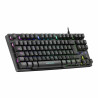 Gaming Keyboard Mars Gaming MKTKLES Spanish Qwerty Black LED RGB