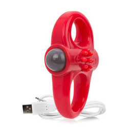 Vibraring Cockring The Screaming O Charged Yoga Red