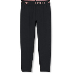 Sports Leggings for Children 4F Black