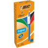 Pen Bic Original 4 colours Rechargeable 0,32 mm 12 Pieces