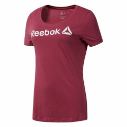 Women’s Short Sleeve T-Shirt Reebok Linear Hot Pink