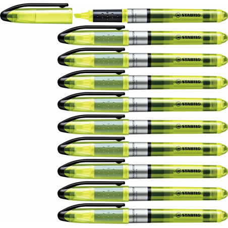 Fluorescent Marker Stabilo Navigator Yellow 10 Pieces (1 Unit)