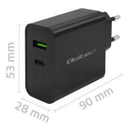 Wall Charger Qoltec 52378 Black 45 W (1 Unit)