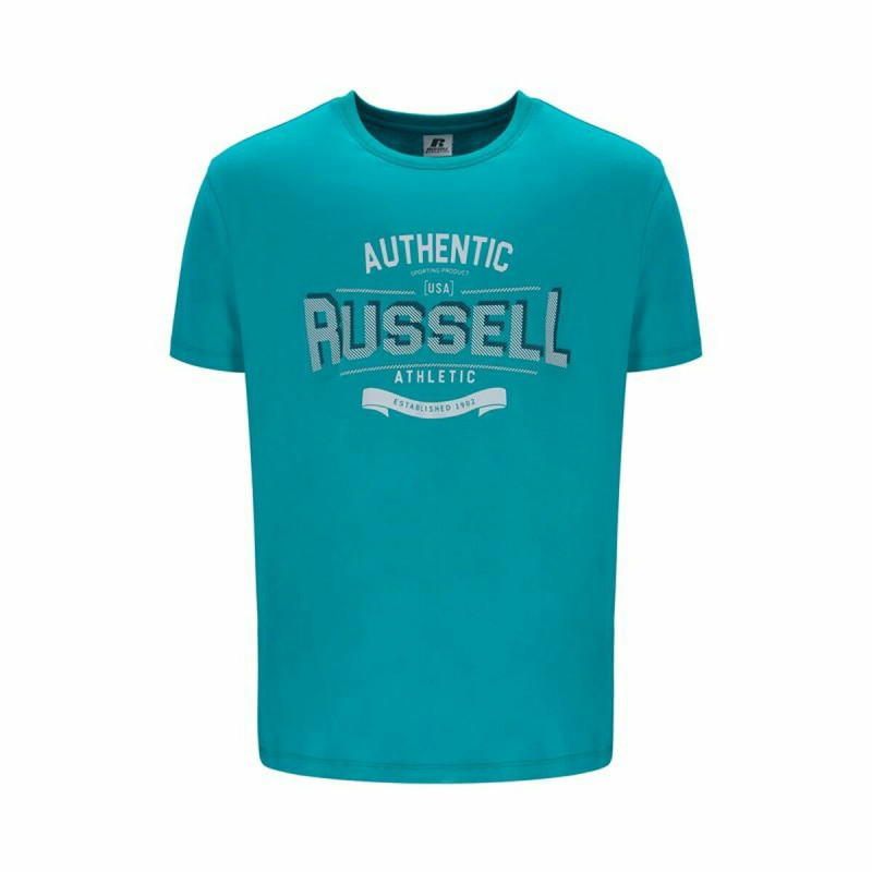 Men’s Short Sleeve T-Shirt Russell Athletic Amt A30081 Aquamarine