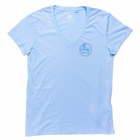 Women’s Short Sleeve T-Shirt Rip Curl Re-entry Light Blue