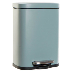 Rubbish bin DKD Home Decor Metal Light grey 5 L polypropylene Basic