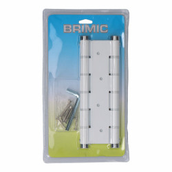 Hinge Micel BS10 M57001 Double action 180 x 33 mm Aluminium White