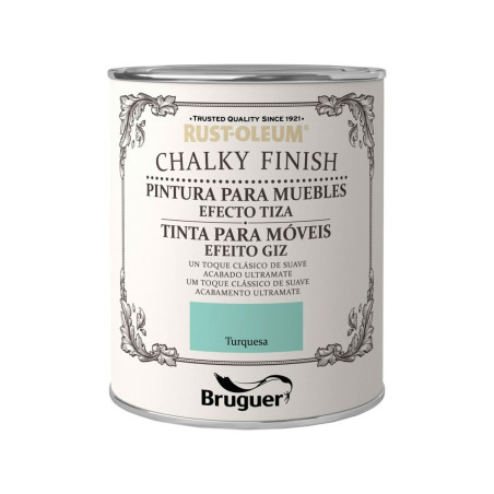 Paint Bruguer Chalky Finish Turquoise 750 ml