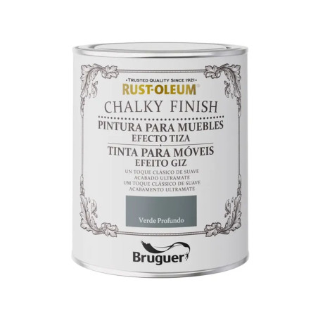 Paint Bruguer Rust-oleum Chalky Finish 5733890 Furniture Deep Green 750 ml