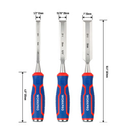 Chisel set Workpro Chrome vanadium steel 3 Pieces