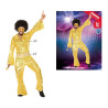 Costume for Adults Disco Golden (2 Pieces)