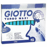 Set of Felt Tip Pens Giotto Turbo Maxi Sky blue (5 Units)