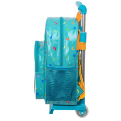 School Rucksack with Wheels CoComelon Back to class Light Blue (26 x 34 x 11 cm)