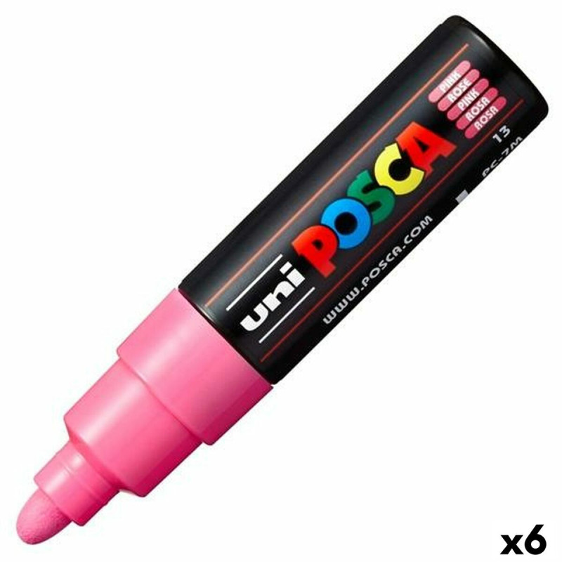 Marker POSCA PC-7M Pink (6 Units)