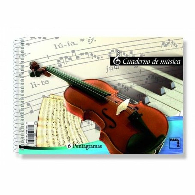 Music pad Pacsa 20 Sheets Quarto Din A4 20 Pieces