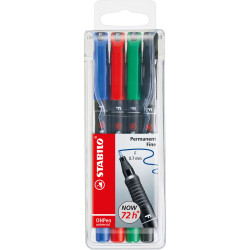 Set of Felt Tip Pens Stabilo Oh Pen Multicolour 0,7 mm (5 Units)