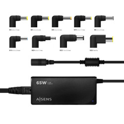 Laptop Charger Aisens ASLC-65WAUTO-BK 65 W