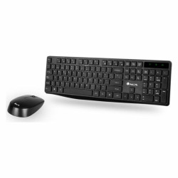 Keyboard and Wireless Mouse NGS NGSWIRELESSSETALLUREKIT 1200 dpi 2.4 GHz Black