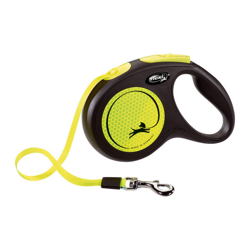 Dog Lead Flexi NEW CLASSIC NEON 5 m Size S