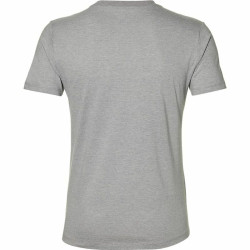 Men’s Short Sleeve T-Shirt Asics Big Logo Grey Men