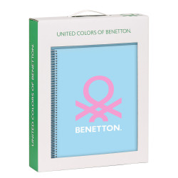 Stationery Set Benetton Spring Celeste 2 Pieces