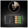 Charger + Rechargeable Batteries DURACELL CEF27EU 2 x AA + 2 x AAA 1700 mAh 750 mAh