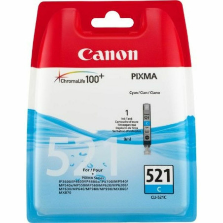 Original Ink Cartridge Canon CLI-521 Cyan Yes