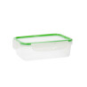 Lunch box Quid Greenery 1,4 L Transparent Plastic (Pack 4x)