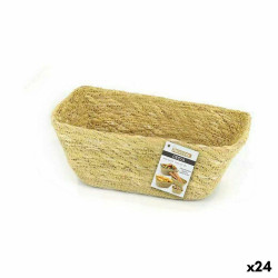 Multi-purpose basket Privilege Seagrass Rectangular 11 x 6,5 x 7 cm (24 Units)