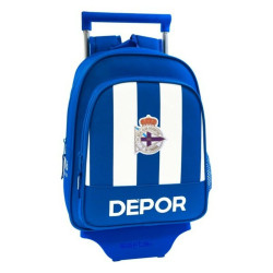 School Rucksack with Wheels 705 R. C. Deportivo de La Coruña (27 x 10 x 67 cm)