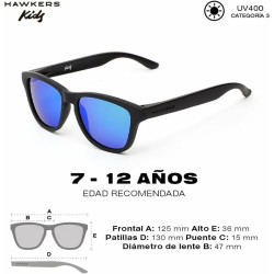 Child Sunglasses Hawkers One Kids Sky Ø 47 mm Black