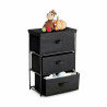 Chest of drawers Confortime Black Non-woven textile 55 x 30 x 75 cm