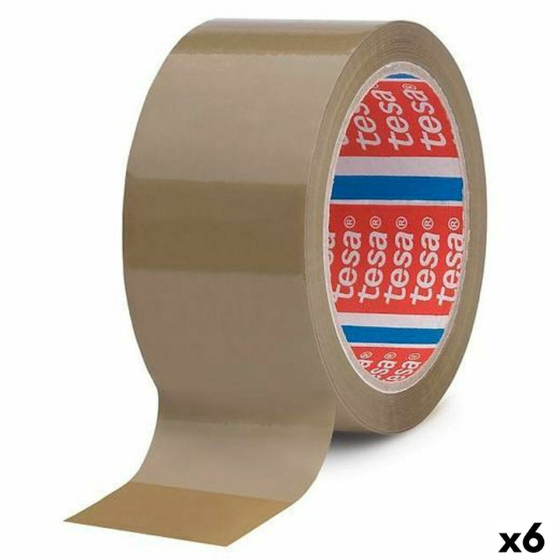 Adhesive Tape TESA Packaging Brown 50 mm x 66 m (6 Units)