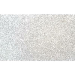 Eva Rubber Fama Glitter 10 Sheets White 50 x 70 cm