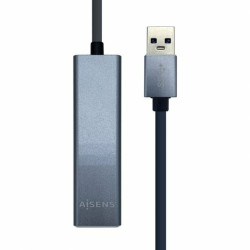 USB Hub Aisens A106-0401 Grey (1 Unit)