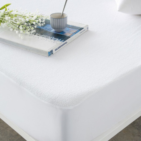 Mattress protector Naturals White Double 135 x 190/200 cm