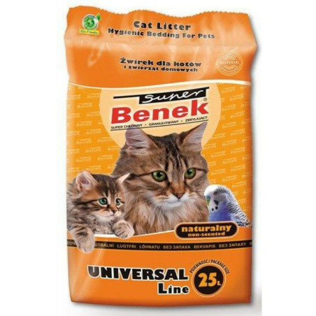 Cat Litter Super Benek Universal Natural 25 L