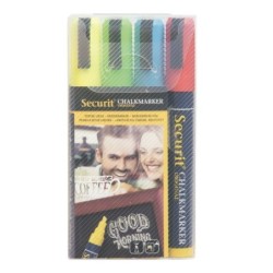 Liquid chalk marker Securit 4 Pieces (12 Units)