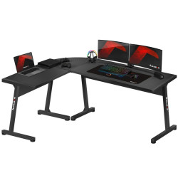 Desk Huzaro HZ-Hero 6.0 Black Steel Carbon fibre 178 x 4 x 112 cm